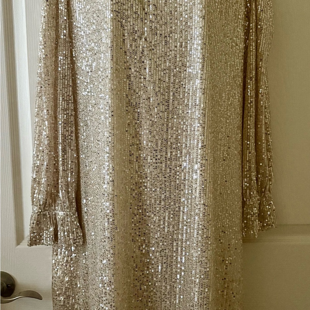 Glamorous Sequin Long Sleeve Dress